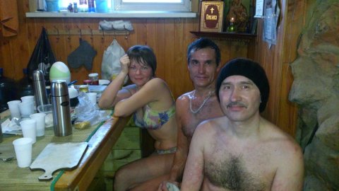 Аня, Раиль и Игорь